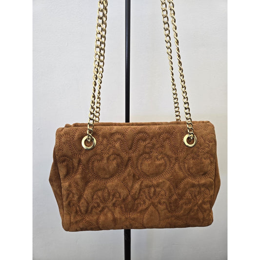 Suede Embroidered Bag