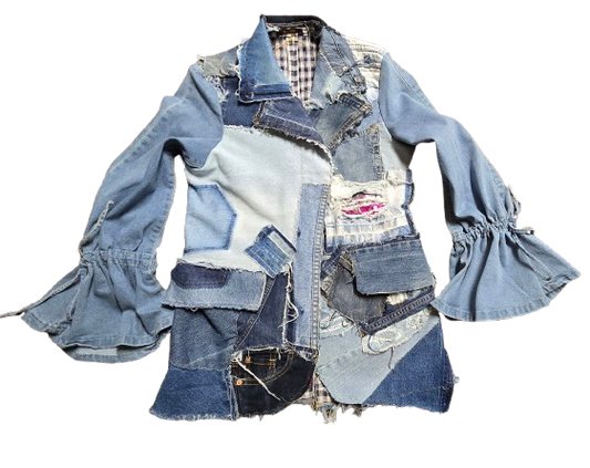 Denim Patchwork Jacket