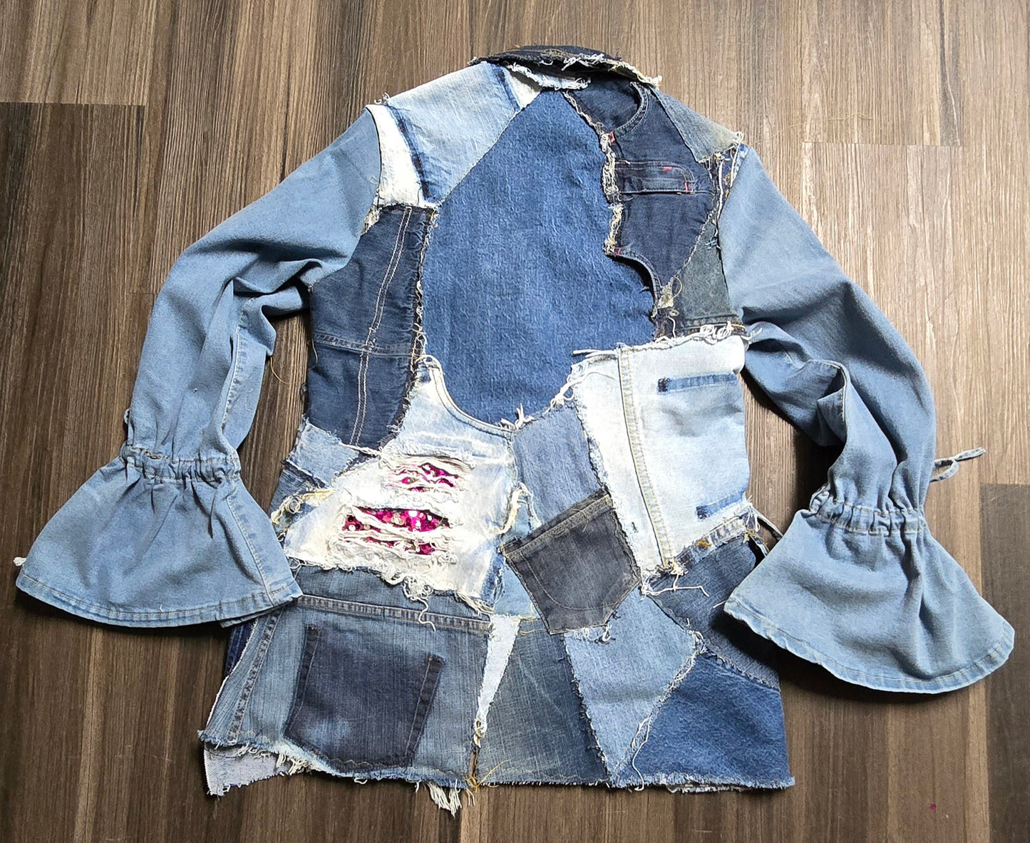 Denim Patchwork Jacket