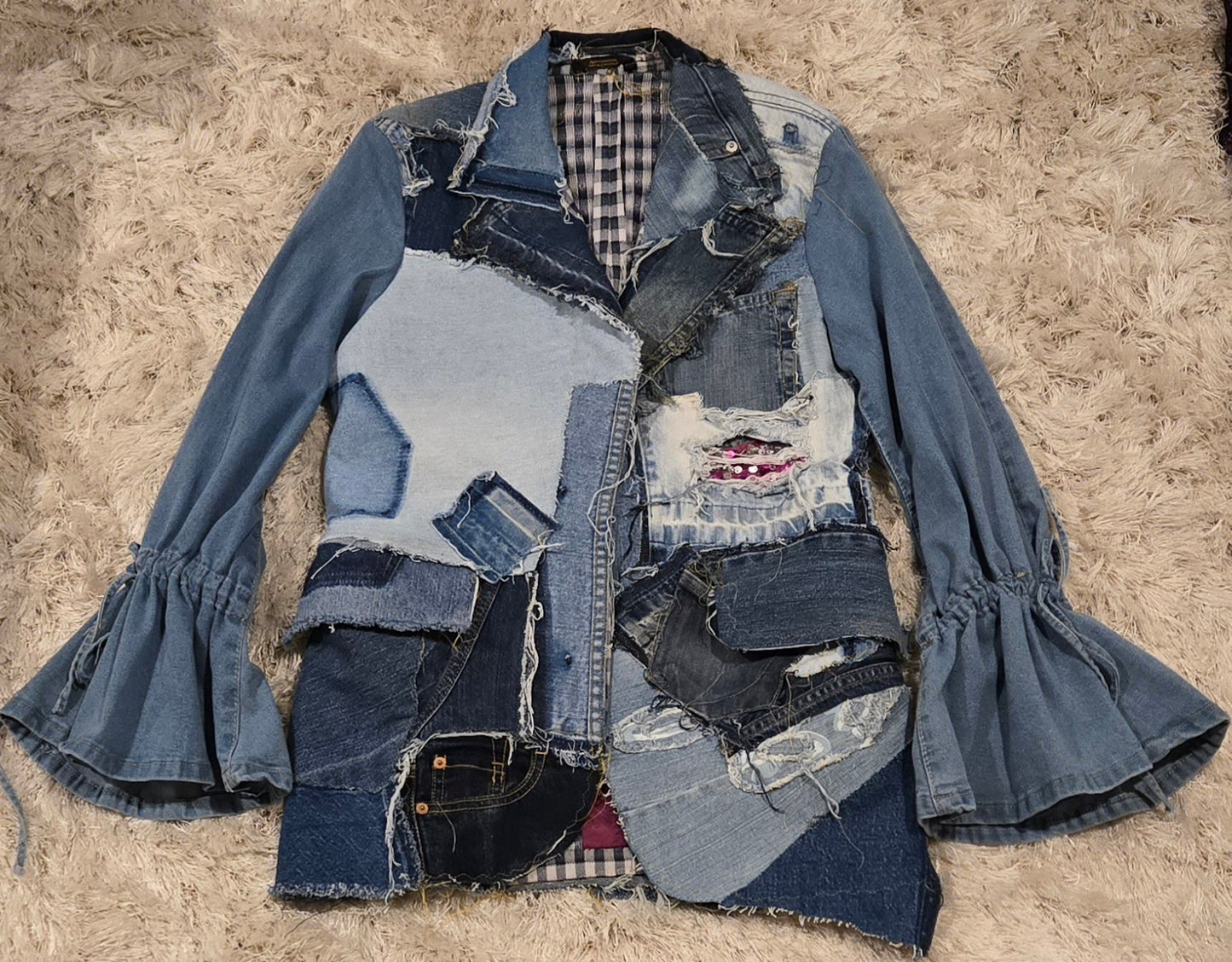 Denim Patchwork Jacket