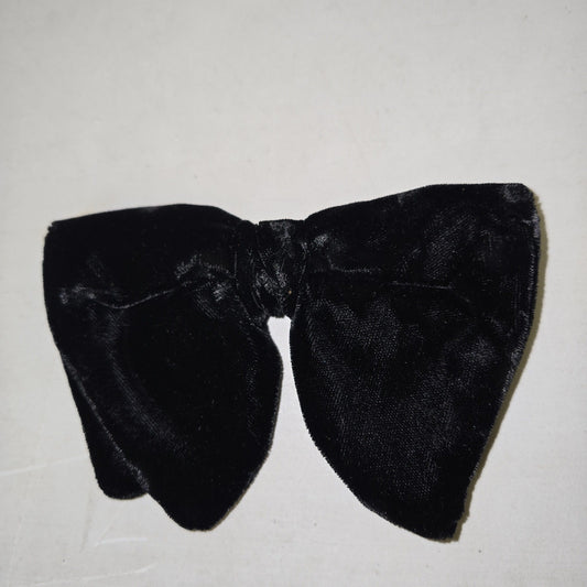 Vintage 70's Ormond Velvet Clip On Bow Tie